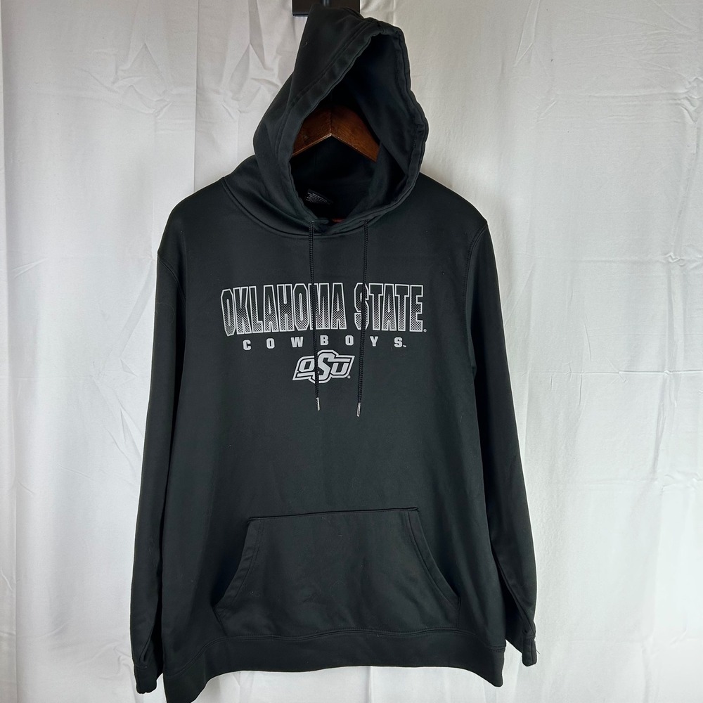 Colosseum Oklahoma State Cowboys Black Hoodie Sweatshirt Mens XL‎
